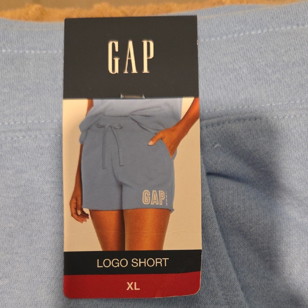 GAP Women's Blue Logo Shorts